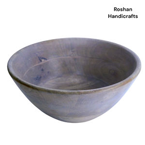 ชามแป้งไม้มะม่วงขนาดใหญ่สำหรับตกแต่งทำด้วยมือถ้วยไม้ทำด้วยมือ - Product Image 6