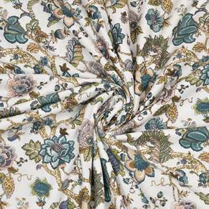 Manta de verano doble Dohar hecha a mano con estampado de bloques de la India en verde Ikat 205x250cm - Product Image 6