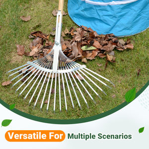 On99 מתכווננת 22-tine מגלשן גינה נשלף-רב תכליתי לניקוי חצר יעיל ניקוי דשא מיטת פרחים - Product Image 2