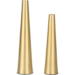 Jarrón de latón dorado con acabado mate, decoración de Metal atemporal, florero personalizable, jarrón elegante personalizado para el hogar y la Oficina - Product Image 6