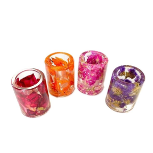 Stylish Epoxy Resin Pencil Holder For Desk Decor Transparent Epoxy Resin <b>Pen</b> Holder With <b>Gold</b> Leaf by tradebit - Product Image 3