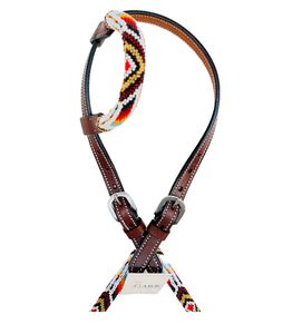 Haute qualité personnalisé une oreille Western perlé cheval Headstall Logo cuir Tack prix compétitif cheval produits - Product Image 3