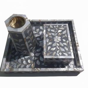 Ensemble de brûleur à bakhoor décoratif avec boîte en bois en résine incrustée d'os, encensoir, écologique, parfum d'oud, présentoir de parfum - Product Image 6