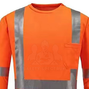 Camisa de Alta Visibilidad Reflectante, Impermeable y Transpirable de Manga Larga para Trabajadores al Aire Libre con Opciones de Secado Rápido y Personalizadas - Product Image 4