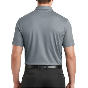 เสื้อโปโลผู้ชายผ้าโพลีเอสเตอร์คอตตอนระบายอากาศได้ดี พิมพ์ลายปักตามสั่ง คุณภาพสูง ป้ายสั่งทำได้ MOQ ต่ำ - Product Image 2