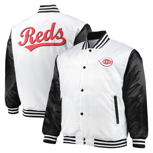 Blouson en satin personnalisable Blouson universitaire style vintage avec lettres universitaires et logos du nom de l'équipe pour l'hiver - Product Image 5