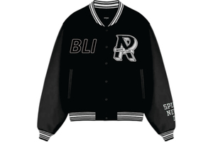 <b>Men's</b> Varsity Baseball Jersey Jacket Stand Collar Breathable Eco-Friendly Winter Fashion OEM Logo Design Wool/Polyester Blend - Product Image 3