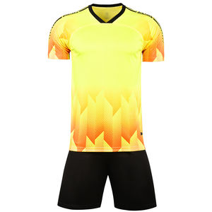 Argentina Soccer Jersey Uniform 100% Polyester V-Neck Half Sleeve Custom Team Name Quick Dry & Breathable <b>Football</b> Shirt - Product Image 1