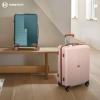 Valise rigide PC vert foncé 620 à prix raisonnable, bagage à main 20/24 pouces, chariot en aluminium durable, roues pivotantes à 360 degrés