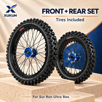Ensemble complet de roues tout-terrain 21/18 pour Surron Ultra Bee, pneus Kenda, moyeu CNC, kit de remplacement pour moto électrique tout-terrain