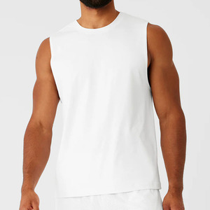 Solid Color Summer Fitness <b>Running</b> Sleeveless Sports Gym <b>Running</b> <b>Vest</b> for Men's Fitness <b>Vests</b> Cotton tank Tops - Product Image 1