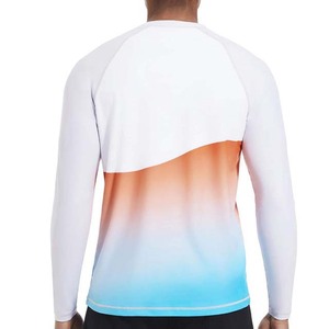เสื้อตกปลาป้องกันรังสียูวี UPF 50 พิมพ์ลายแบบซับลิเมชั่น เสื้อกีฬากลางแจ้งแขนยาวผู้ชาย สีไล่ระดับ - Product Image 2