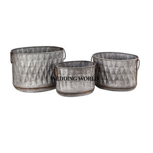 Maceta de Metal de diseño personalizado, maceta decorativa hecha a mano de excelente calidad, elegante maceta de Metal al por mayor - Product Image 1