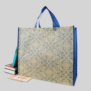 Custom Logo 100gsm Rpet Reusable Durable Eco Friendly Non Woven Large Grocery Tote Shopping Bags - Product Image 2