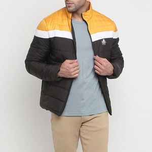 Professional Manufactured Breathable Eco-Friendly <b>Men</b> Puffer Jacket Stand Collar Front Logo Casual Outdoor Winter Jacket - Product Image 5