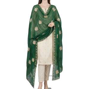 Wholesale 12PCS Women Chiffon Hijab <b>Shawls</b> African Floral Rhinestone <b>Embroidered</b> Soft Lightweight Breathable Long Summer Scarf - Product Image 1