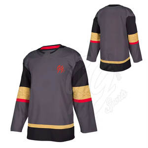 ผ้าเจอร์ซี่ฮ็อกกี้น้ำแข็งพิมพ์ลายคุณภาพสูงสำหรับเครื่องแบบสโมสรและการแข่งขันกีฬา - Product Image 1