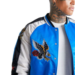 2025 Custom Winter Varsity Jacket Plus Size Men's Woolen Waterproof Eco-Friendly High Quality Embroidery - Product Image 6