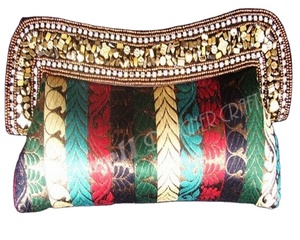 Lowellcraft Satin Casual Tote <b>Clutch</b> Purse for Women - Product Image 1