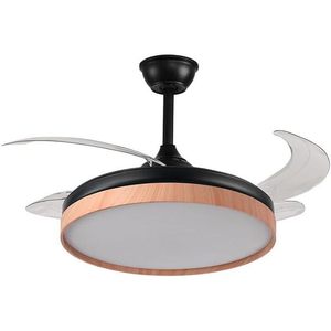 BEL AIR HOME-Ventilateur de plafond Cosmos-Moteur à courant continu silencieux, pales déployables, lumière LED 36W réglable 3000K-6500K, télécommande, Win - Product Image 1