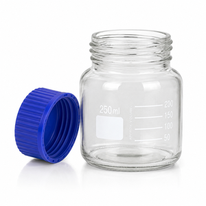 Botellas de Reactivo de Boca Ancha de 250 ml, 500 ml y 1000 ml con Tapa Azul Naranja PP GL80, Precio Económico al por Mayor - Product Image 2