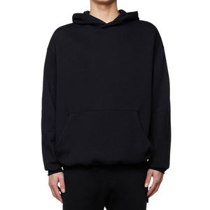 Fabricación OEM, ropa de calle personalizada de alta calidad 100% algodón francés Terry Drop Shoulder Oversized Plain Pullover Hoodie para hombres - Product Image 3