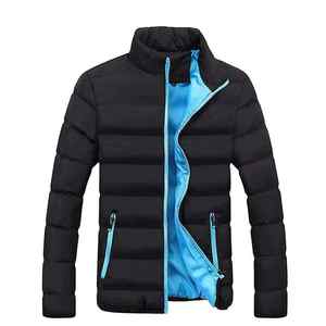 Veste coupe-vent légère à manches longues bleue pour hommes, séchage rapide et imperméable, antireflet avec poches pour les activités de plein air - Product Image 4