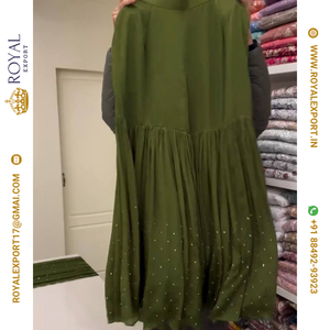 <b>Presenting</b> New Designer Heavy Pure Chinon Silk Long Pakistani Suit Top Sharara and Dupptta in Fancy Style - Product Image 6