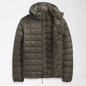 Veste matelassée légère pour homme en toile avec capuche et coque en nylon pour les vêtements de ville par temps froid - Product Image 3