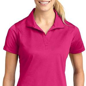 Top Quality Women's Polo <b>Shirts</b> Short Sleeve Custom Logo Slim Fit Golf Polo <b>Shirts</b> Summer Breathable Cotton Casual Wear - Product Image 2