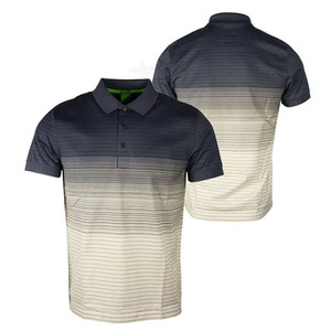 T-shirt de golf pour homme en coton tricoté 220g de haute qualité, à manches courtes, boutonné, séchage rapide, respirant, couleur unie, grande taille, logo frontal - Product Image 1