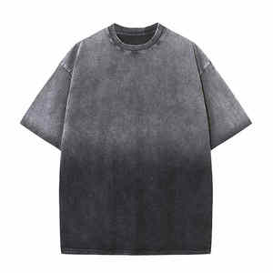 Camiseta de verano para hombre con estampado de algodón 100% personalizado de alta calidad, diseño impreso, informal, manga corta, cuello redondo, antibolitas - Product Image 1