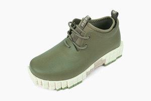 Chunky Sole Waterproof Rubber Sustainable Ankle Lace-Up Closed Toe Rainboots Walking <b>Shoes</b> XpreSole Pantoo Low Top - Product Image 3