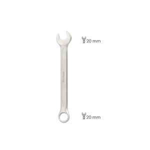 Chiave Combinata Plus 20x20 in Acciaio Cromo Vanadio DIN3113 - Product Image 2