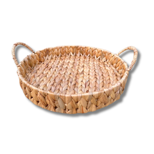Premium Handmade WATER HYACINTH TRAY <b>FRUIT</b> <b>STORAGE</b> BASKET Custom Orders Available Vietnam Exporter - Product Image 1
