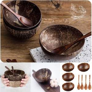 Venta al por mayor cuencos de coco hechos a mano con patrón grabado ecológico Vietnam - Product Image 4