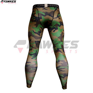 Collants de gymnastique à taille élastique Pantalon de compression taille moyenne pour hommes Leggings actifs à séchage rapide Jogger Pantalon d'entraînement à imprimé floral - Product Image 3