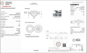 F Color VS1 Claridad Tamaño 2,54 Ct Pulido Labgrown Diamante Forma Redonda Joyería de Diamantes Sueltos Diamantes DE LA HPHT-CVD - Product Image 5