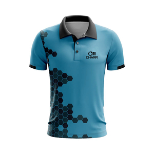 Polo deportivo de poliéster 100% para hombre, ropa deportiva de Color sólido para verano, camiseta sublimada personalizable de punto transpirable - Product Image 6