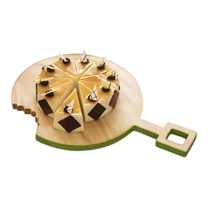 Plato de pizza de madera de diseño único más vendido con asa de la India - Product Image 4
