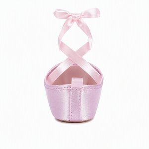 Zapatos de <span class=keywords><strong>Ballet</strong></span> Personalizados para Muñecas, con Cinta de Satén Rosa, Puntera Estructurada, Suela de Gamuza, OEM, para Muñecas Blythe de 18 Pulgadas y BJD 1/3 - Product Image 4