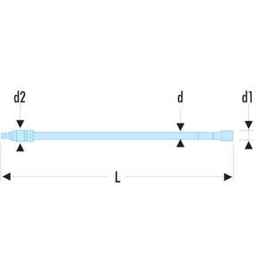 Extensions moletées Facom 1/4 avec verrou de sécurité – Produit de haute qualité pour douilles - Product Image 3