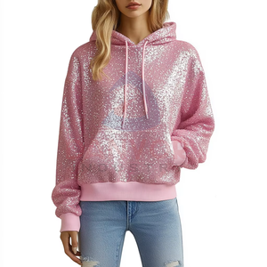 เสื้อมีฮู้ดสำหรับผู้หญิงเสื้อฮู้ดผ้าฝ้ายออกแบบโลโก้ได้ตามต้องการสำหรับฤดูหนาว - Product Image 2