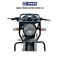 Porte-bagages avant en acier inoxydable Detech Win 110, capacité de charge de 1520 kg, design Cyberpunk pour motos de rue