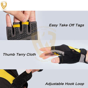 Gants d'entraînement en cuir respirant à demi-doigts pour la musculation, l'exercice, le fitness et les sports – Service OEM disponible - Product Image 2
