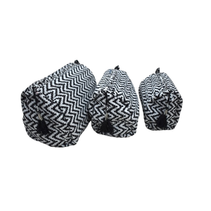 Bolsa DE ASEO Algodón Acolchado ILUSIÓN patrón Hecho a mano Cremallera Bolsa de tocador. - Product Image 1