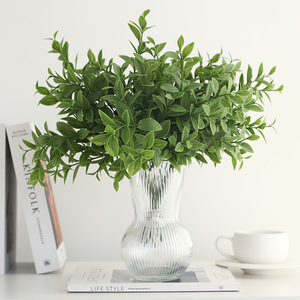 Feuilles de <span class=keywords><strong>vanille</strong></span> artificielles, bouquet de verdure artificielle, plante artificielle pour la décoration de la maison et des mariages - Product Image 1
