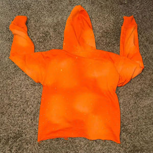 เสื้อฮู้ดผ้าฝ้ายฝรั่งเศสเทอร์รี่ปักลายรูดซิปมีฮู้ดซักได้งานเย็บปะติด - Product Image 5