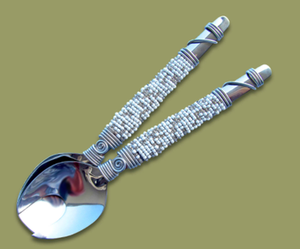 Cuchara de boda de acero inoxidable con mango de diseñador de Metal elegante de la India, perfecta para hoteles, restaurantes, utensilios de cocina - Product Image 3