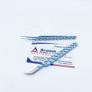 Haute qualité en acier inoxydable pointe pointue J courbe pince à cils 90 degrés Extension de cils fibre professionnelle en gros - Product Image 4